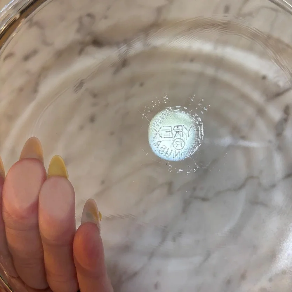 Vintage Pyrex 209 Clear Glass 9 Inch Pie Plates Set of 2 Round Baking Dishes